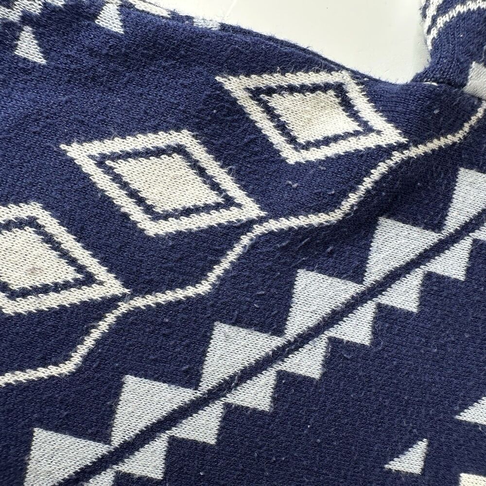 Pink Republic Cardigan Sweater Sz M Blue Long Sleeve Southwest Aztec Print - Picture 11 of 15